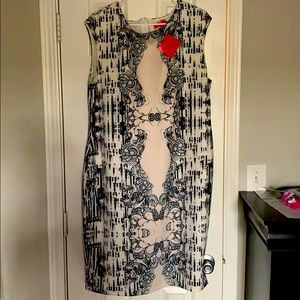 Black and White Sheath dress